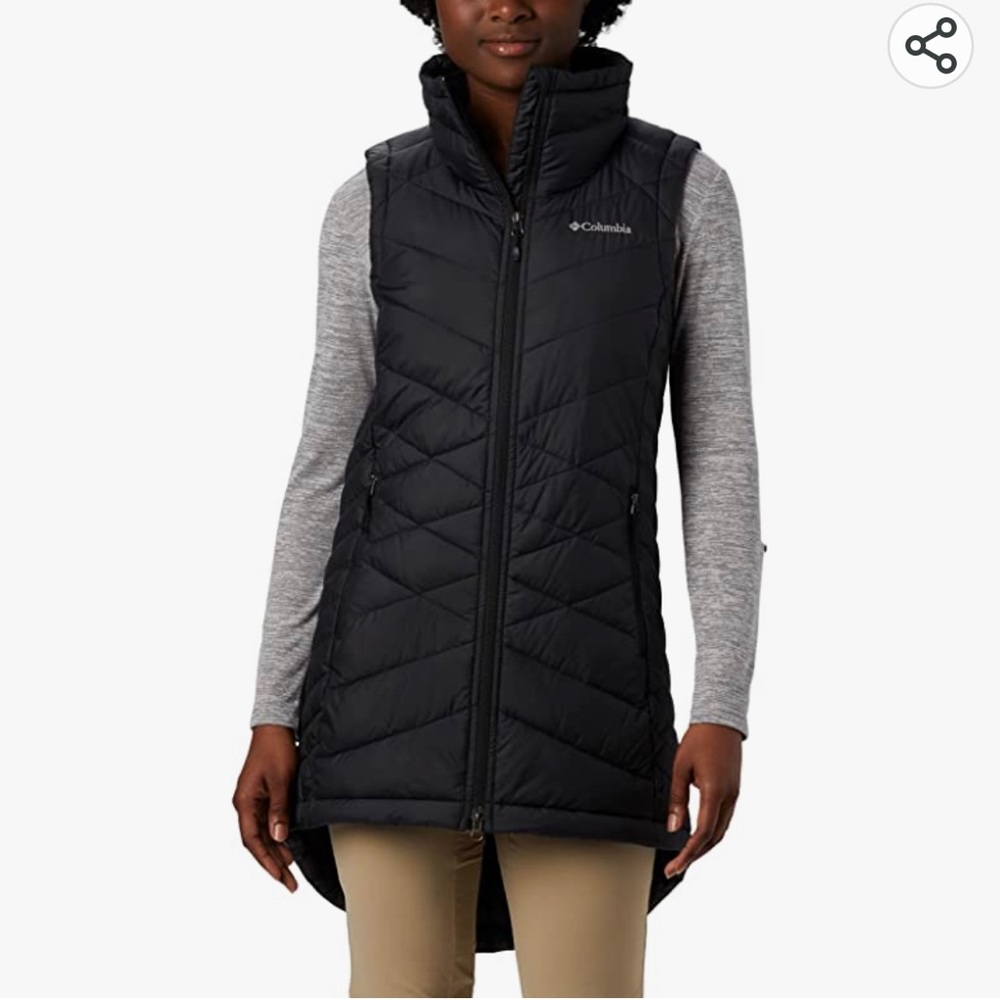 Columbia Heavenly Long Vest 🖤 XL